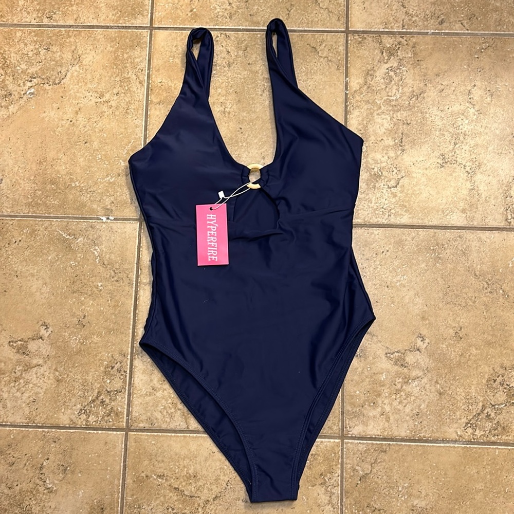 Women’s One-Piece Navy Blue Bathing Suit